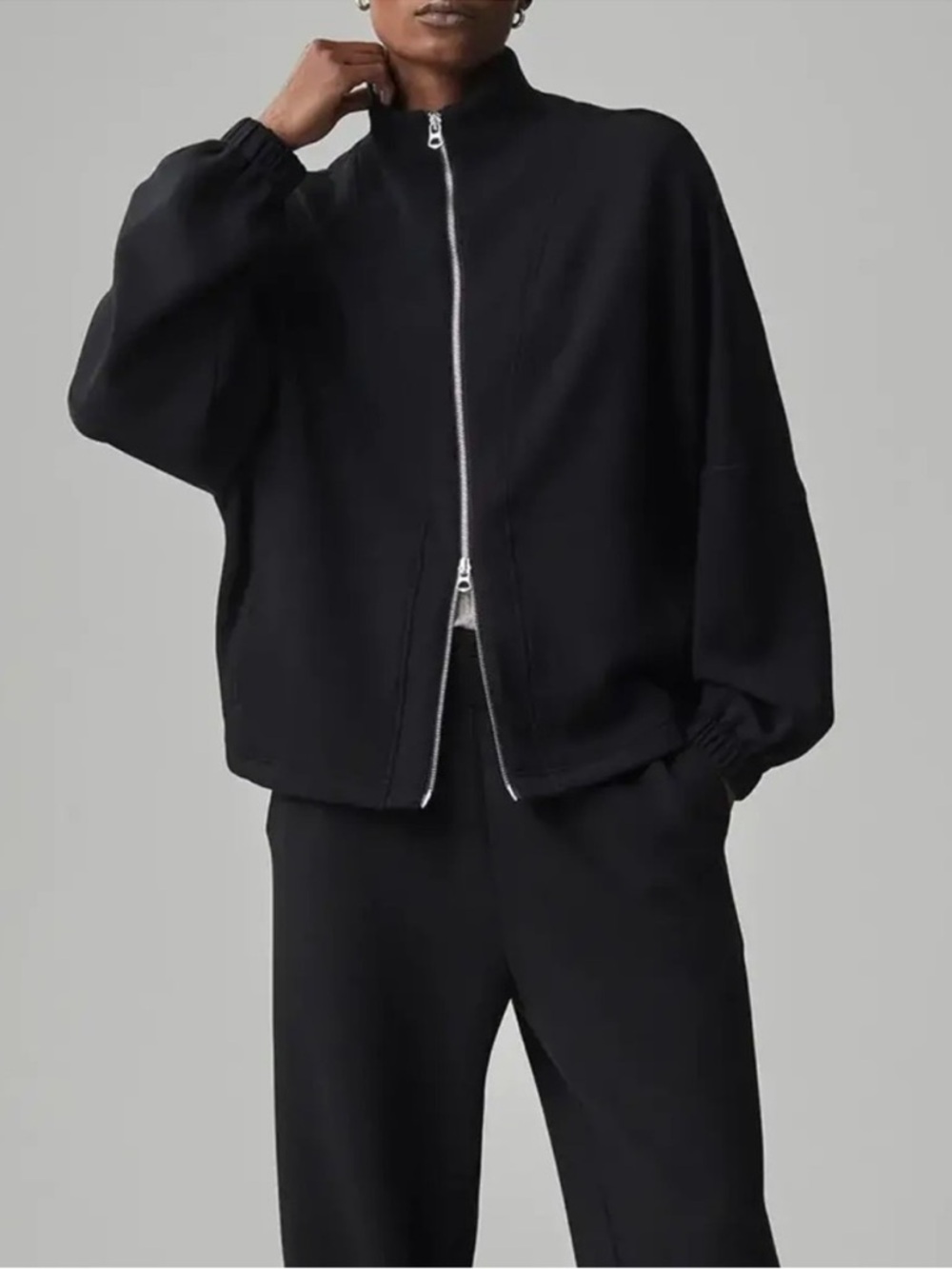 Varley ashbury zip through sweat jacket